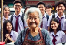 นิทาน เรื่องแม่ค้าใจบุญกับกล่องรับบริจาค