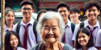 นิทาน เรื่องแม่ค้าใจบุญกับกล่องรับบริจาค